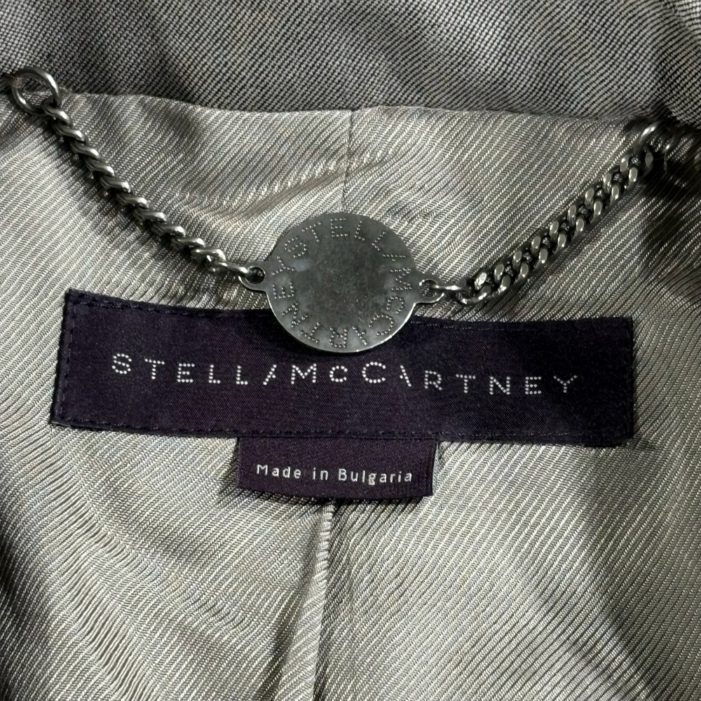 Stella McCartney Blazer Womens 42 Brown Wool One Button Jacket Tailored Career - Picture 5 of 16
